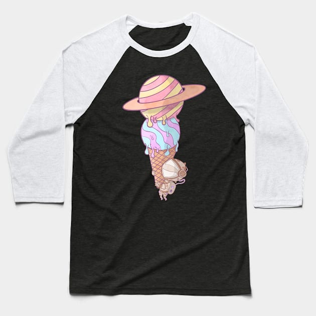 Helado planetario Baseball T-Shirt by By-Berto